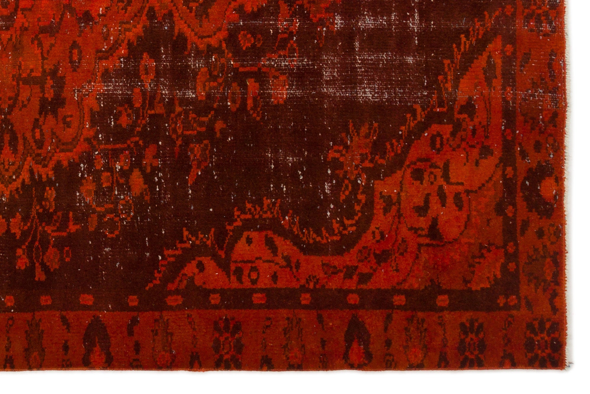 Atina Red Vintage Wool Handmade Area Rug 5'11" x 8'11"
