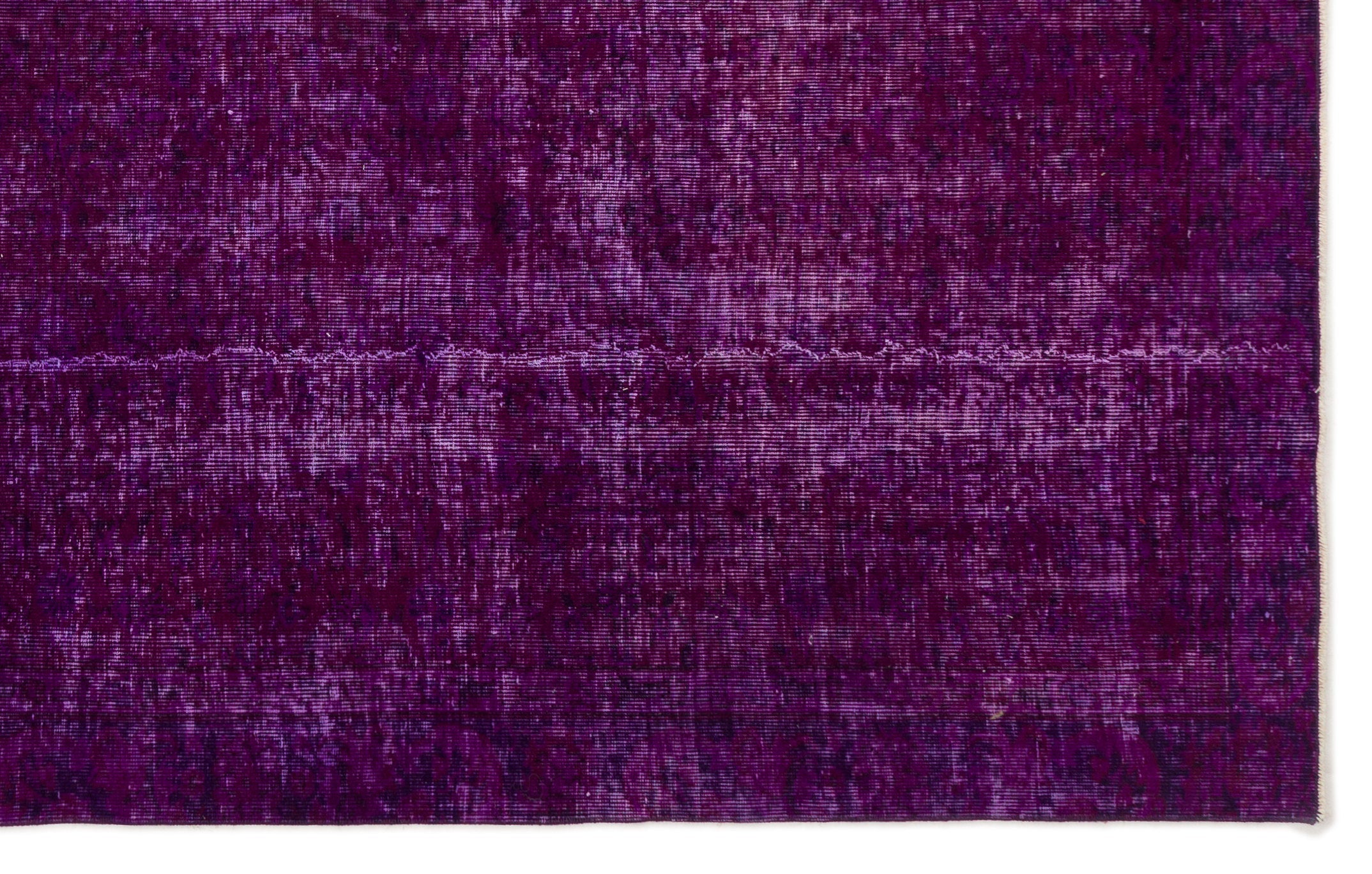 Atina Purple Vintage Wool Handmade Area Rug 6'3" x 9'7"