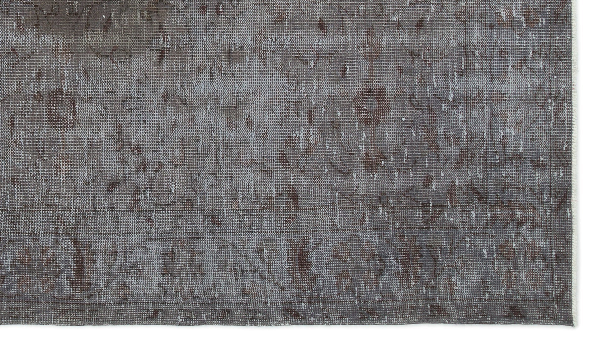 Atina Grey Vintage Wool Handmade Area Rug 5'2" x 8'10"