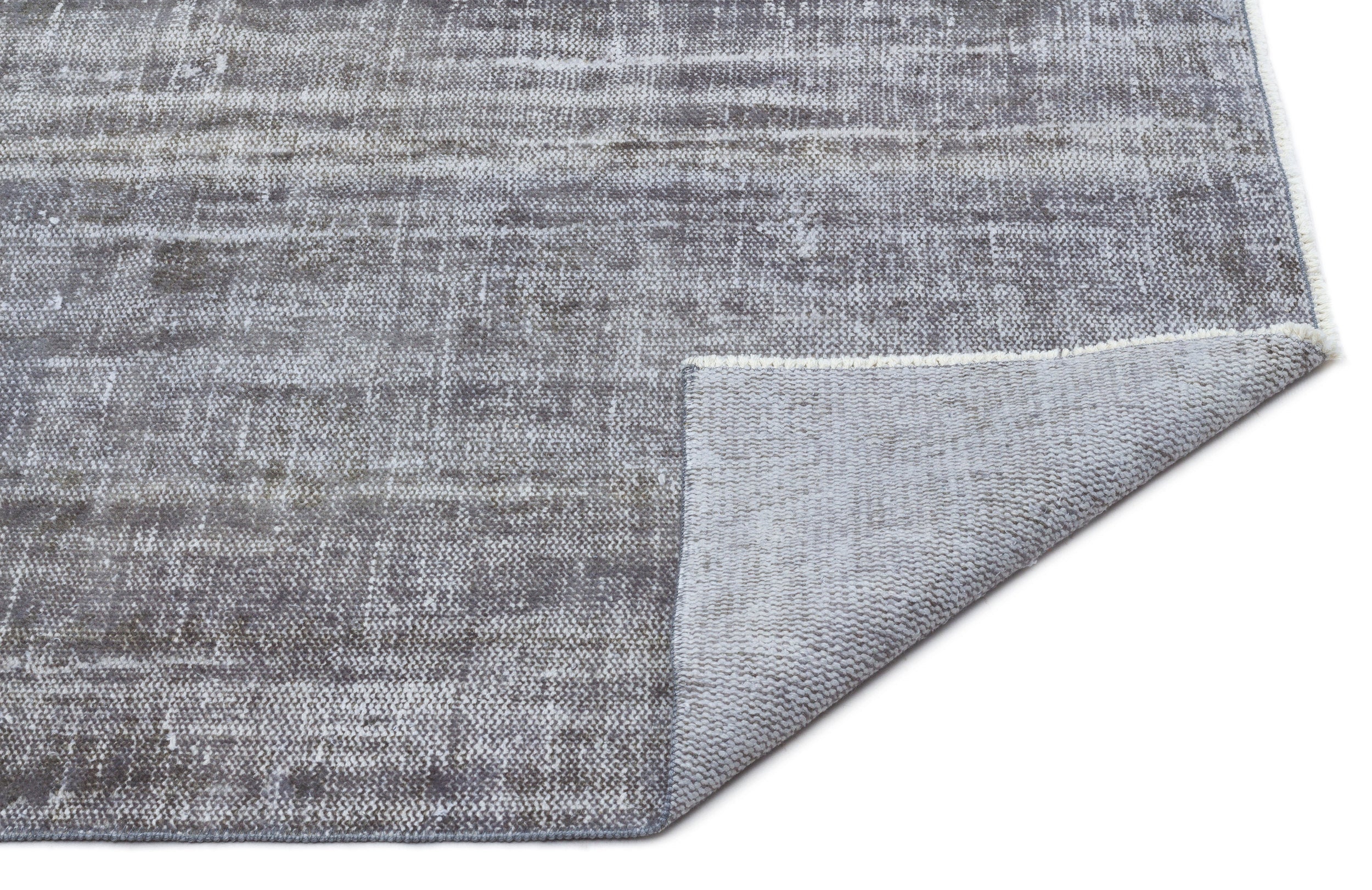 Atina Blue Vintage Wool Handmade Area Rug 4'0" x 7'3"