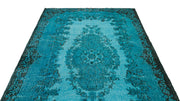 Atina Turquoise Vintage Wool Handmade Area Rug 5'10" x 9'11"