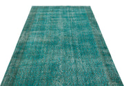 Atina Turquoise Vintage Wool Handmade Area Rug 5'1" x 8'9"