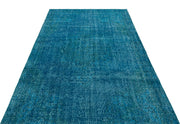 Atina Turquoise Vintage Wool Handmade Area Rug 5'1" x 8'6"