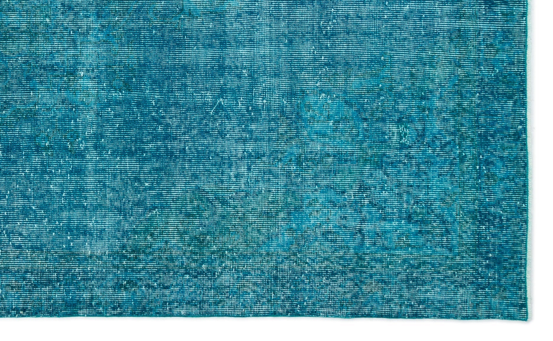 Atina Turquoise Vintage Wool Handmade Area Rug 5'1" x 8'6"