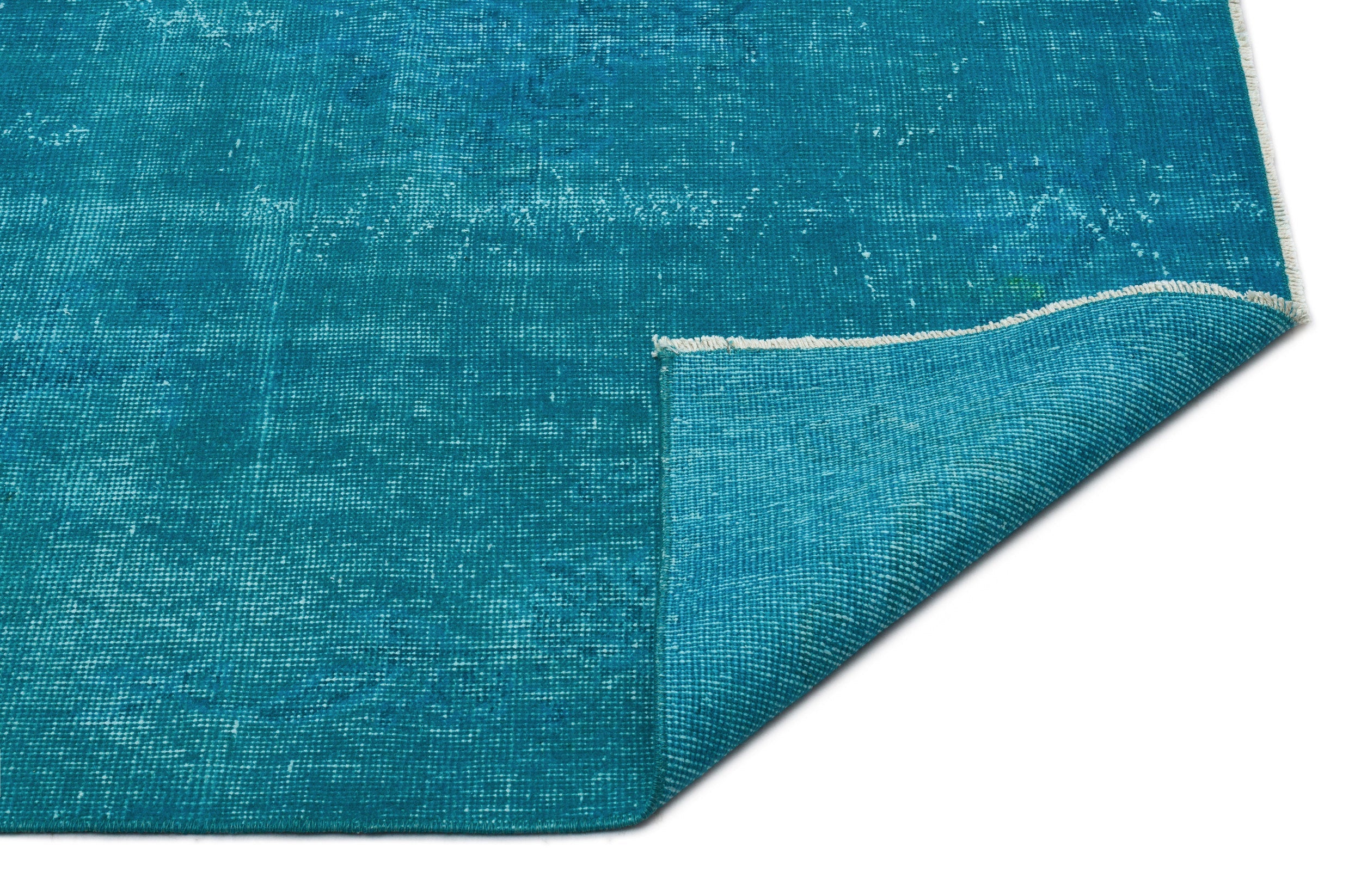 Atina Turquoise Vintage Wool Handmade Area Rug 5'1" x 8'2"