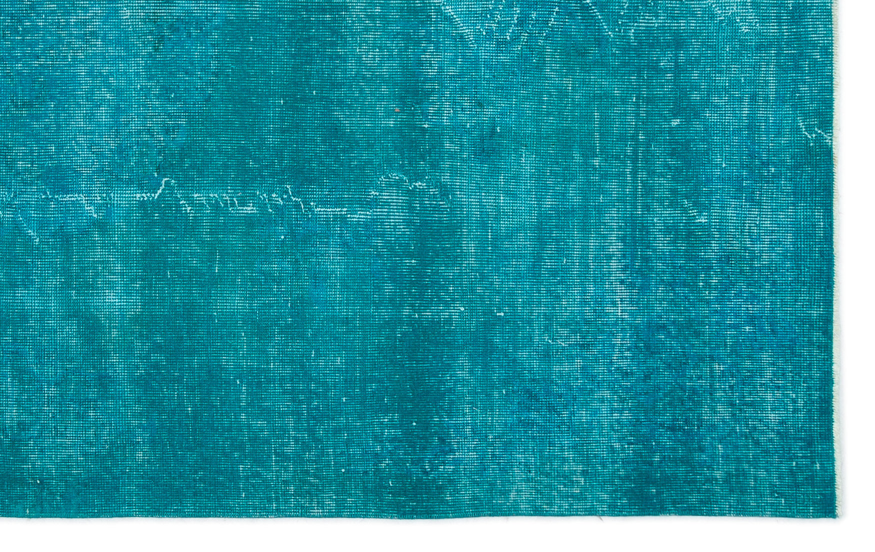 Atina Turquoise Vintage Wool Handmade Area Rug 5'1" x 8'2"