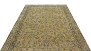 Atina Beige Vintage Wool Handmade Area Rug 5'7" x 9'9"