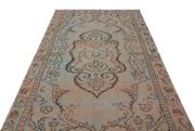 Atina Beige Vintage Wool Handmade Area Rug 5'4" x 8'7"