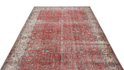 Atina Beige Vintage Wool Handmade Area Rug 6'0" x 8'6"