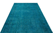 Atina Turquoise Vintage Wool Handmade Area Rug 5'7" x 9'0"