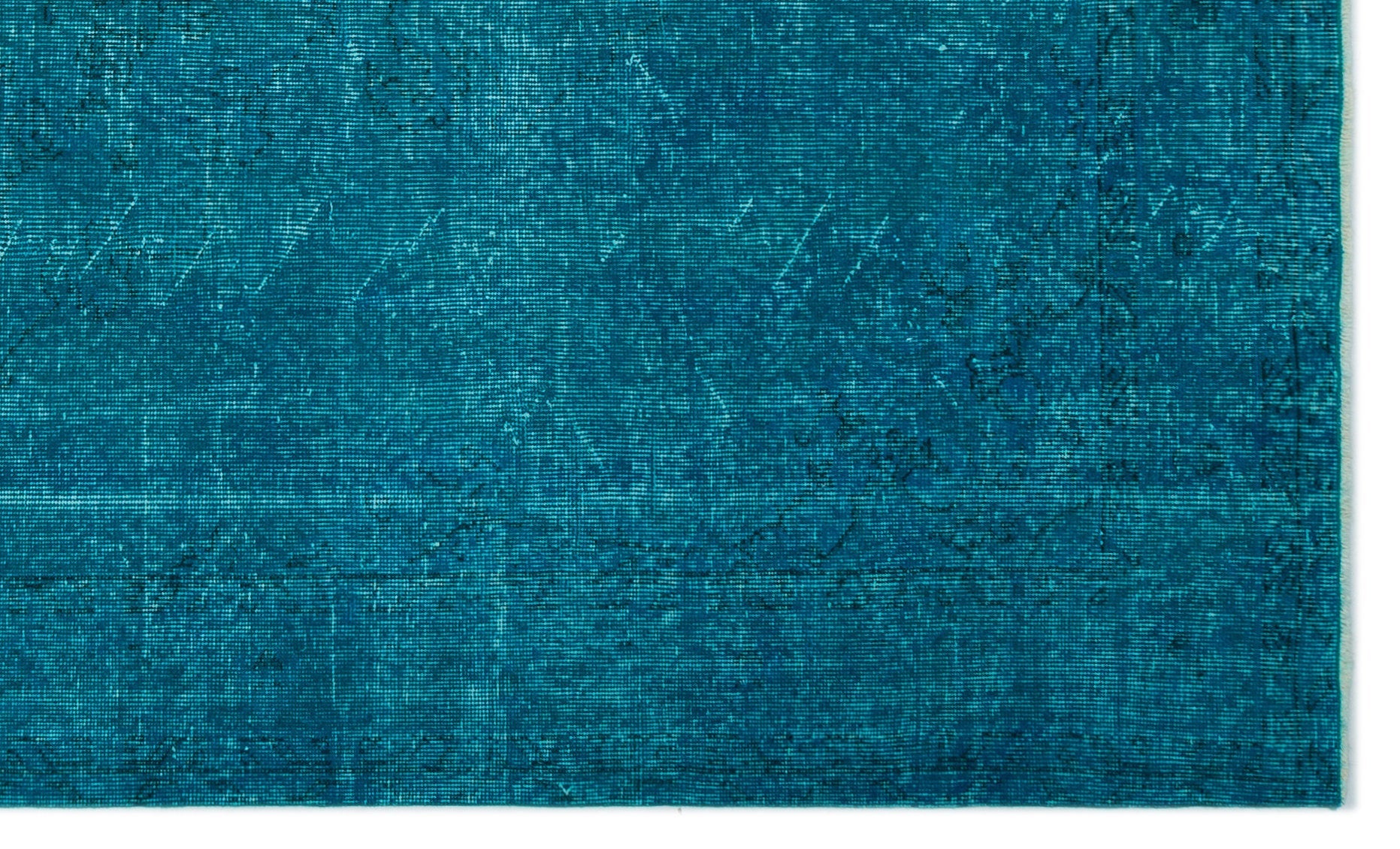 Atina Turquoise Vintage Wool Handmade Area Rug 5'5" x 8'4"