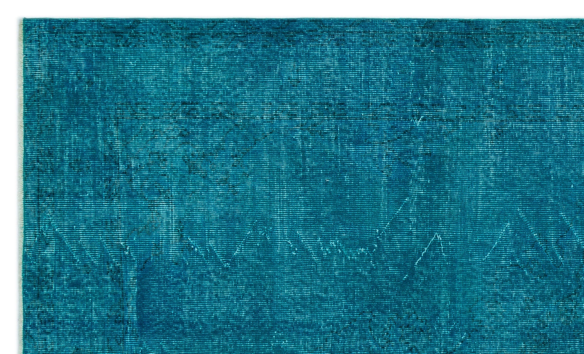 Atina Turquoise Vintage Wool Handmade Area Rug 5'5" x 8'4"