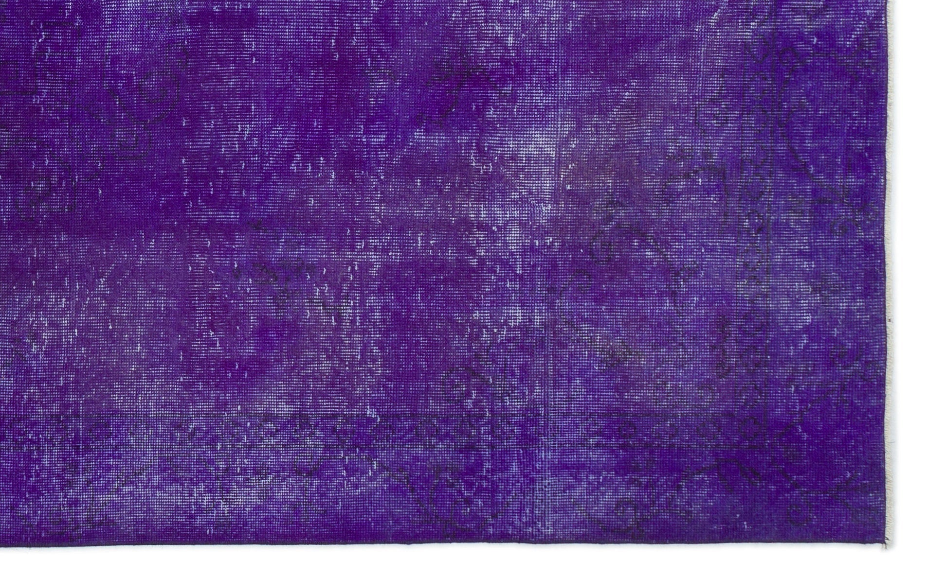 Atina Purple Vintage Wool Handmade Area Rug 5'6" x 9'1"