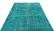 Atina Turquoise Vintage Wool Handmade Area Rug 5'9" x 9'1"