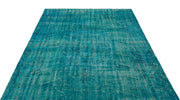 Atina Turquoise Vintage Wool Handmade Area Rug 5'9" x 8'9"