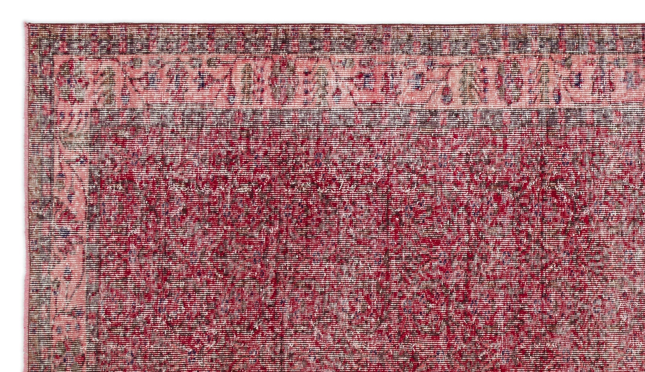 Atina Red Vintage Wool Handmade Area Rug 5'10" x 9'7"