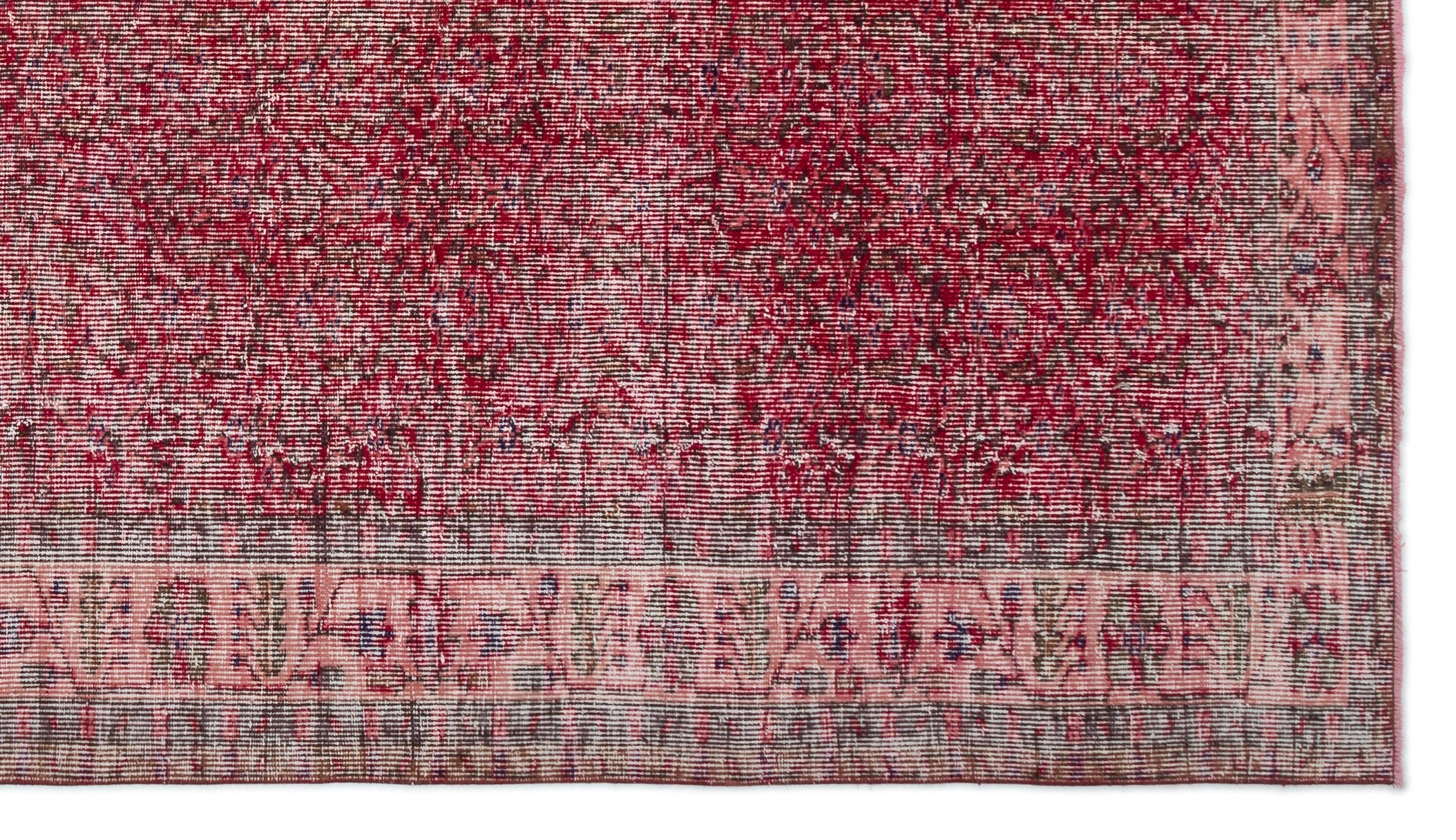 Atina Red Vintage Wool Handmade Area Rug 5'10" x 9'7"