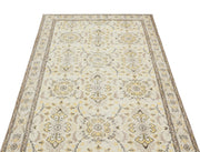 Atina Beige Vintage Wool Handmade Area Rug 3'10" x 7'0"