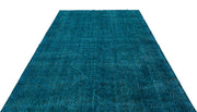 Atina Turquoise Vintage Wool Handmade Area Rug 6'3" x 9'9"