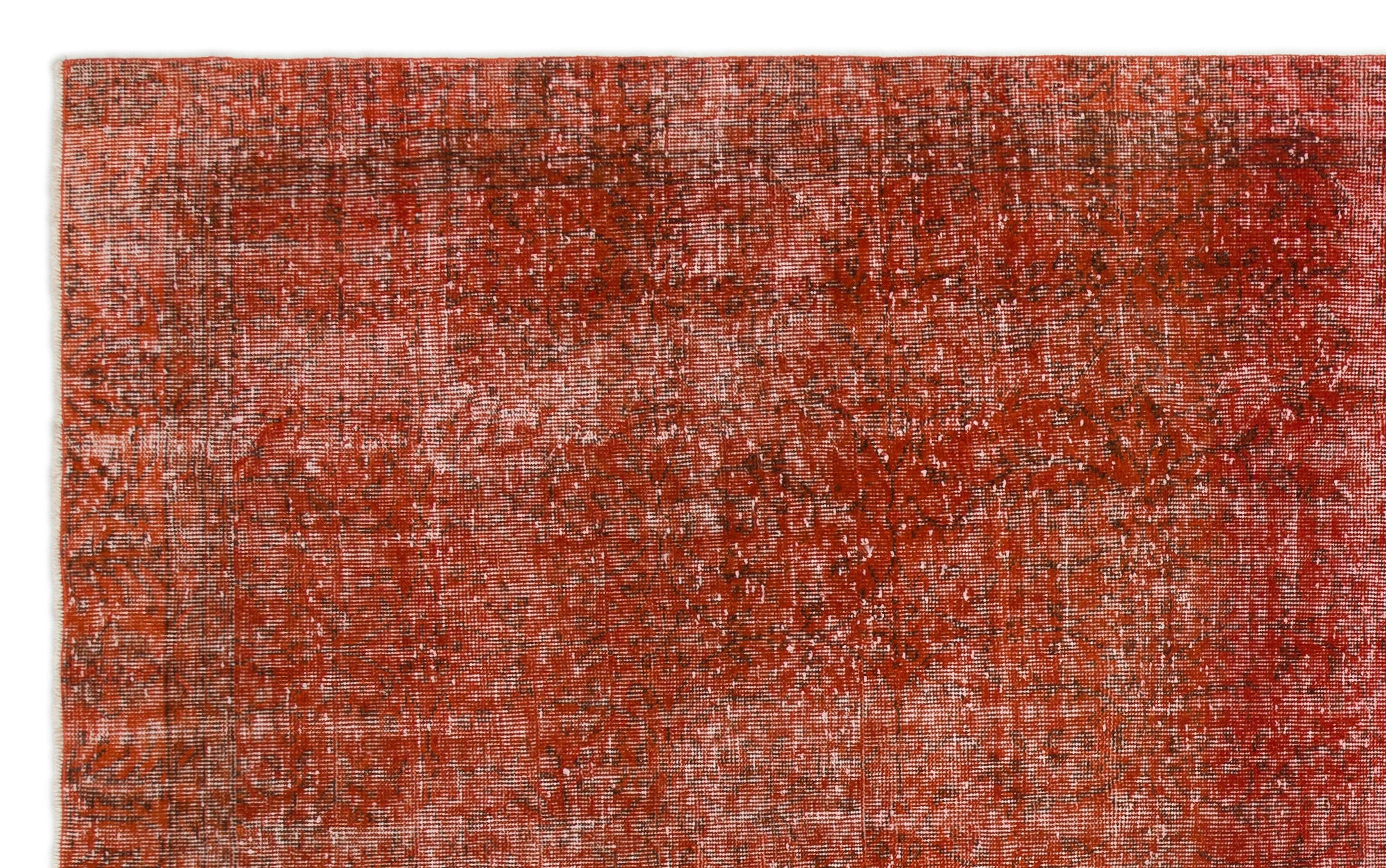 Atina Orange Vintage Wool Handmade Area Rug 6'1" x 9'11"