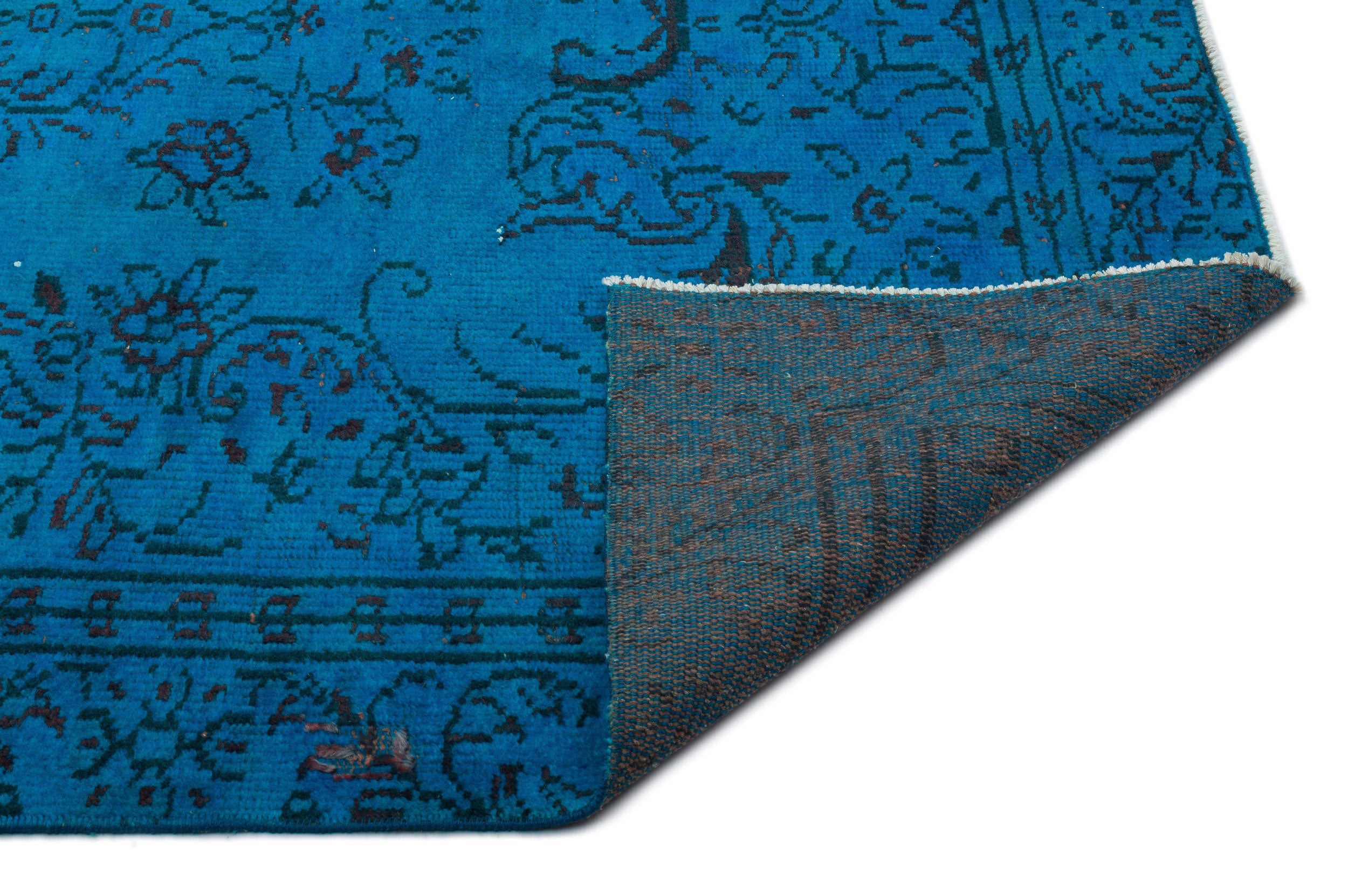 Atina Turquoise Vintage Wool Handmade Area Rug 5'1" x 8'10"