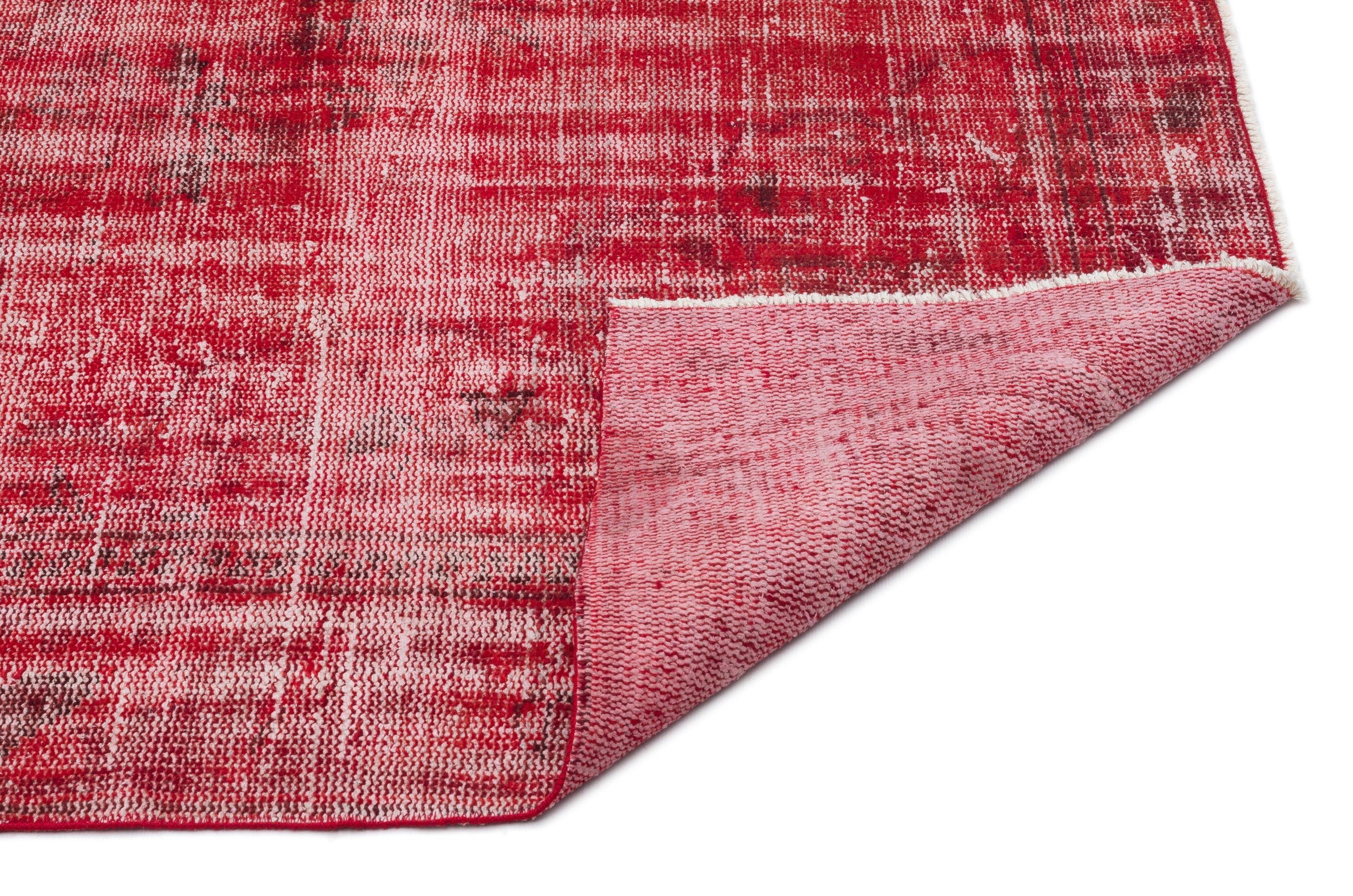 Atina Red Vintage Wool Handmade Area Rug 5'4" x 9'3"