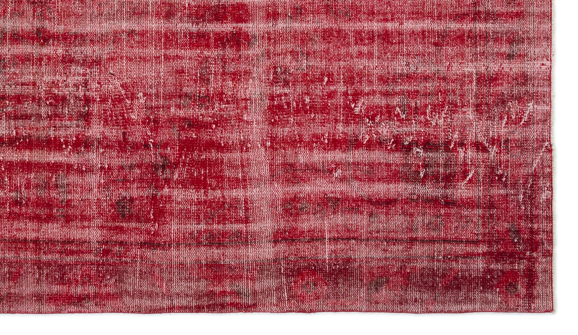 Atina Red Vintage Wool Handmade Area Rug 5'4" x 9'3"
