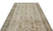 Atina Beige Vintage Wool Handmade Area Rug 5'10" x 9'3"