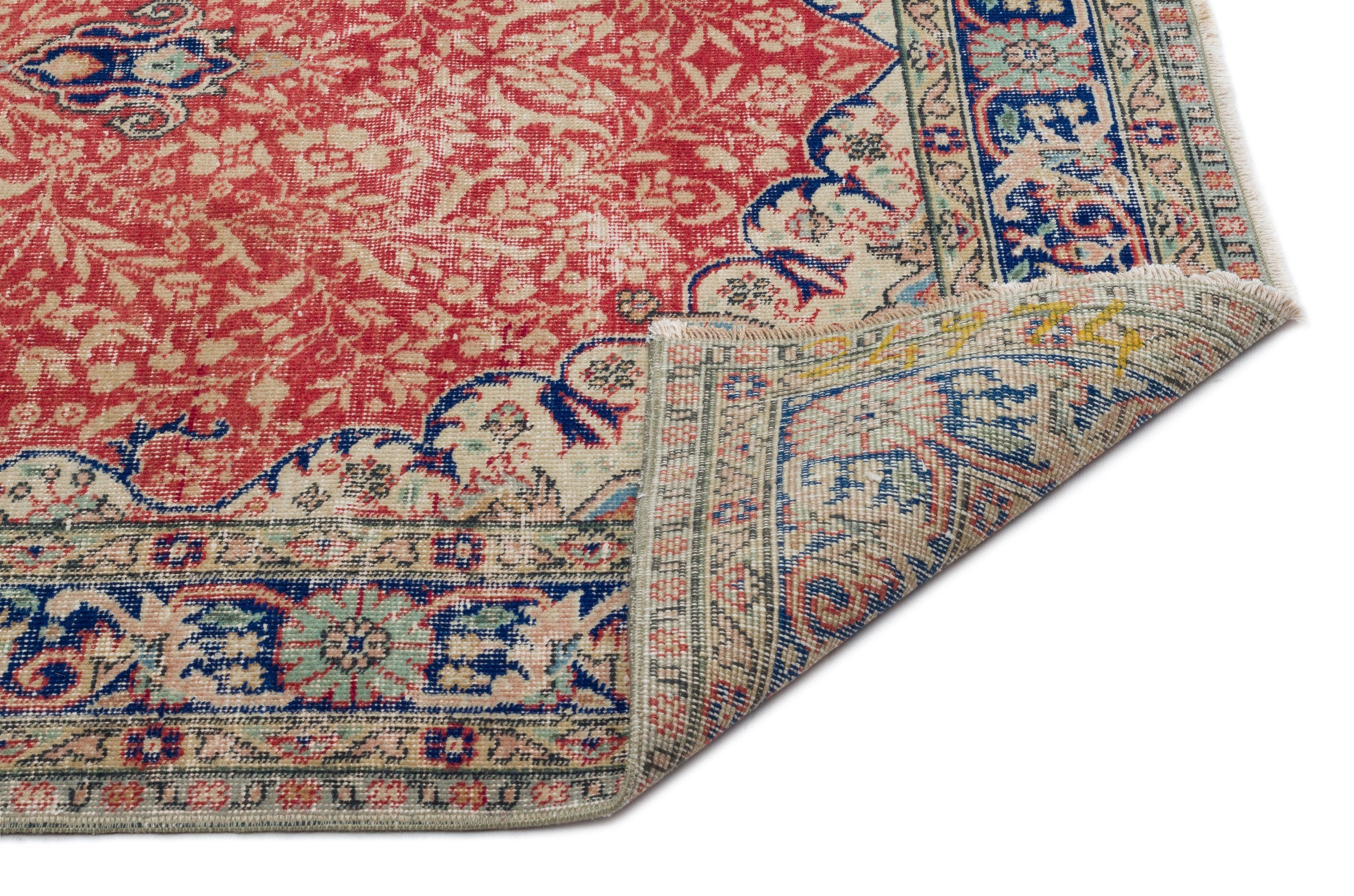 Atina Grey Vintage Wool Handmade Area Rug 4'10" x 8'4"