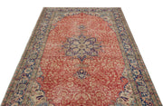 Atina Grey Vintage Wool Handmade Area Rug 4'10" x 8'4"