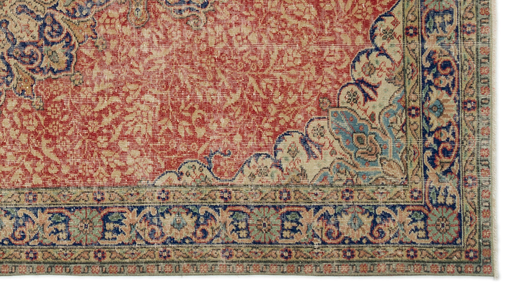 Atina Grey Vintage Wool Handmade Area Rug 4'10" x 8'4"