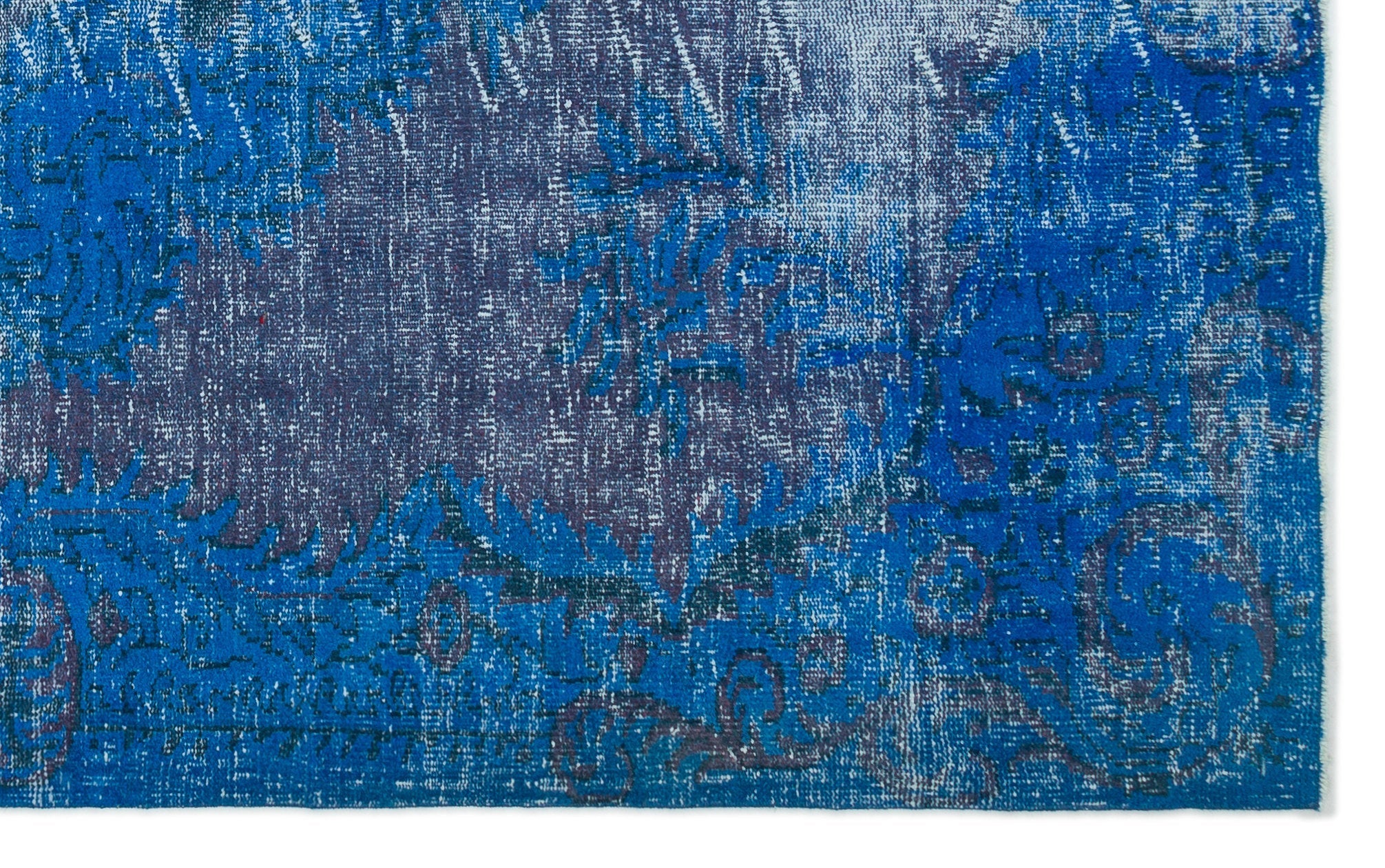 Atina Blue Vintage Wool Handmade Area Rug 5'9" x 9'3"