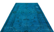 Atina Turquoise Vintage Wool Handmade Area Rug 6'6" x 10'1"