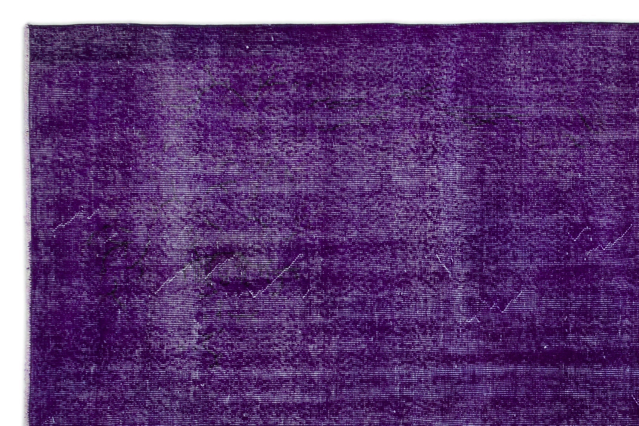 Atina Purple Vintage Wool Handmade Area Rug 6'8" x 9'11"
