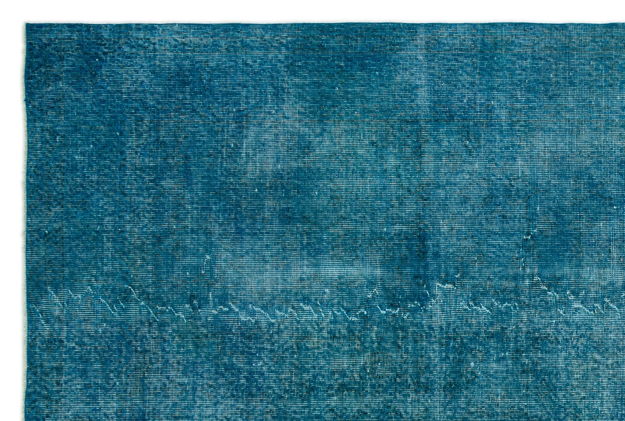 Atina Turquoise Vintage Wool Handmade Area Rug 6'6" x 9'10"