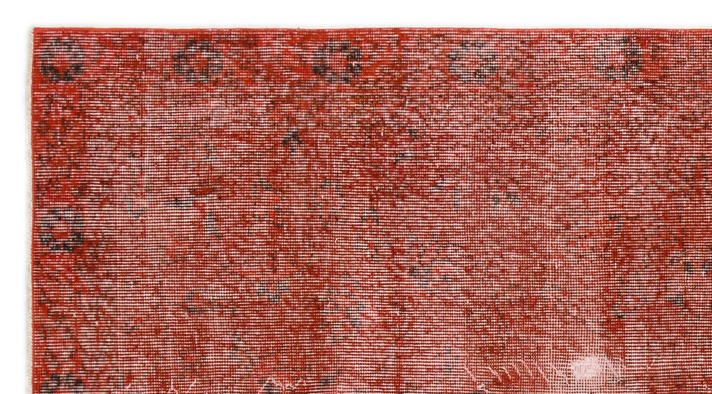 Atina Red Vintage Wool Handmade Area Rug 3'5" x 6'6"