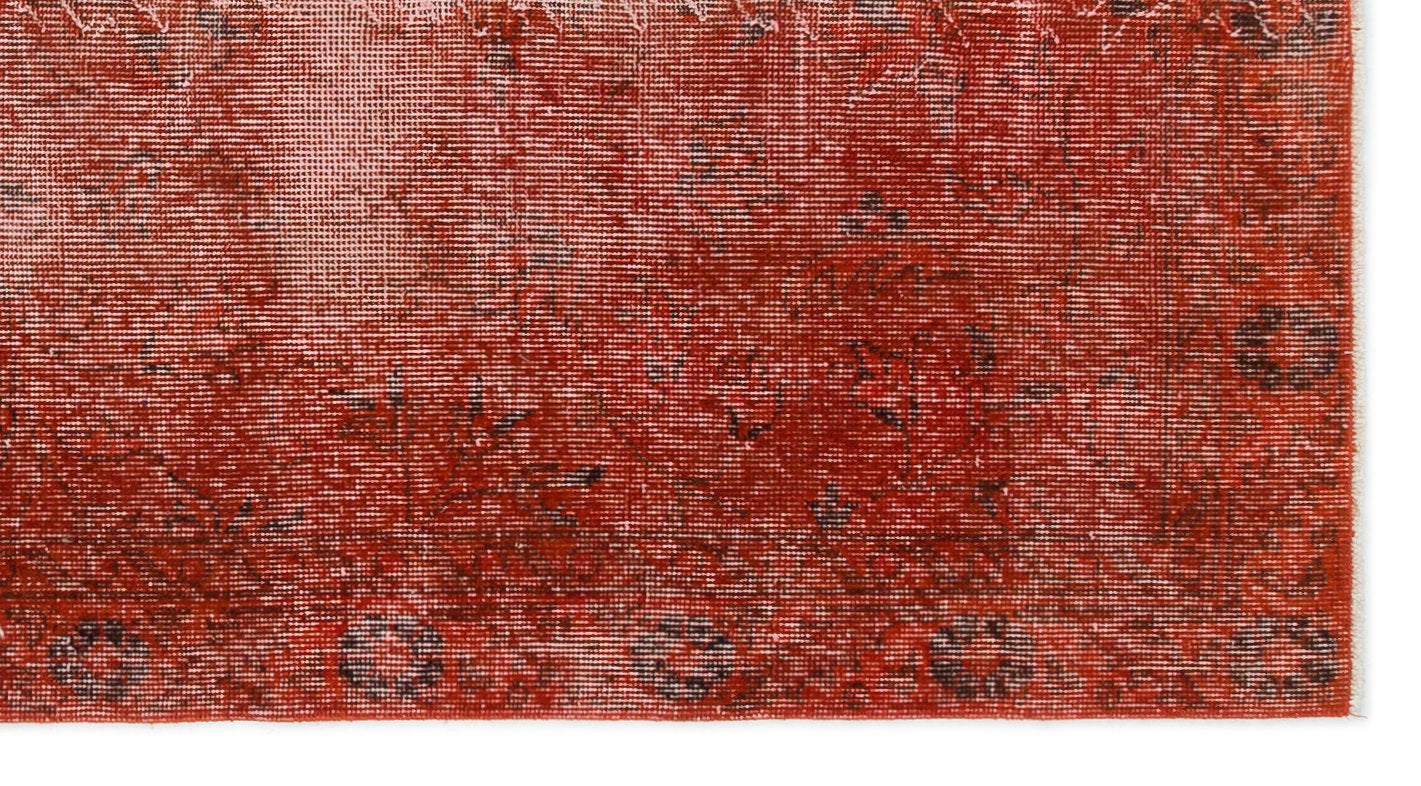 Atina Red Vintage Wool Handmade Area Rug 3'5" x 6'6"