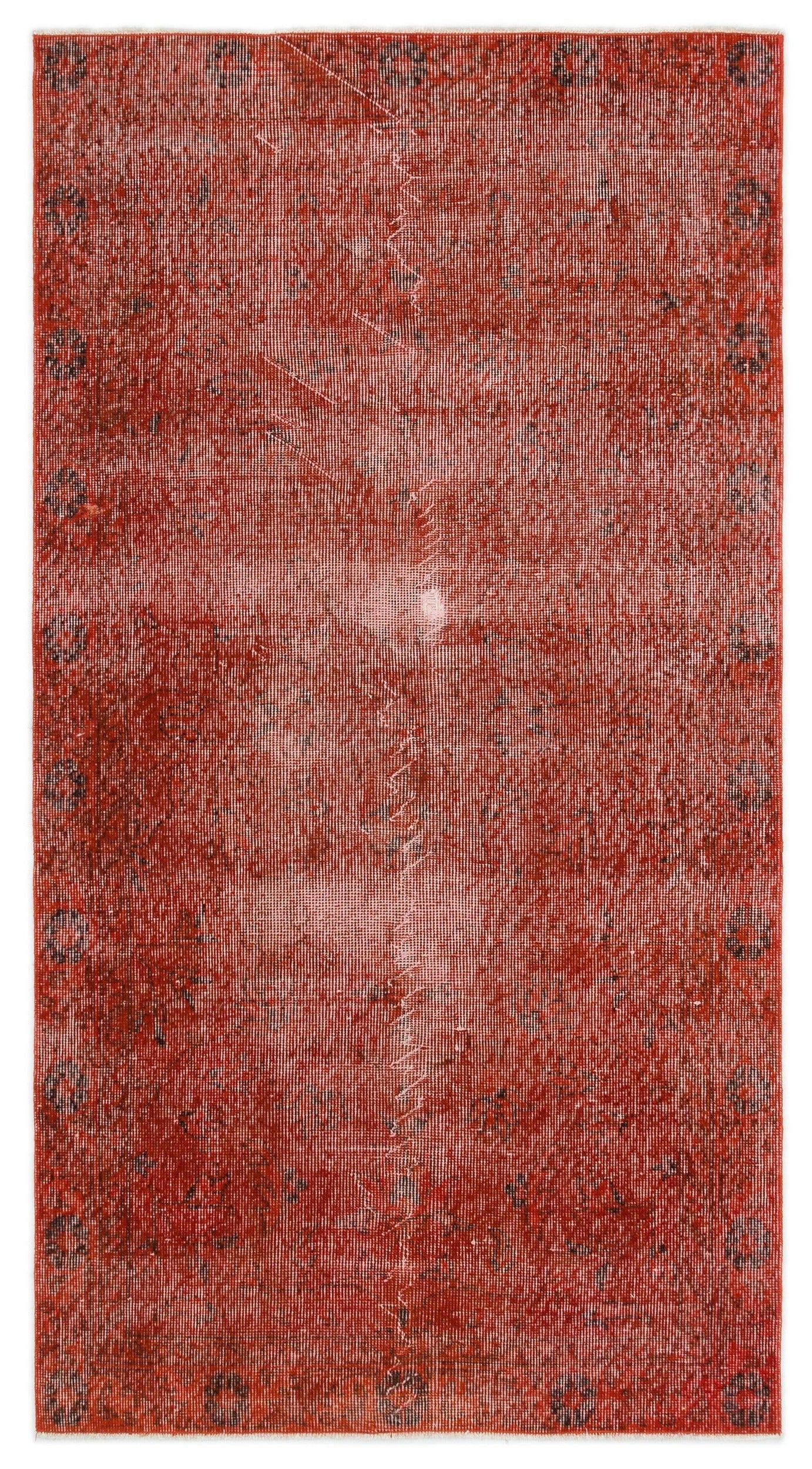 Atina Red Vintage Wool Handmade Area Rug 3'5" x 6'6"