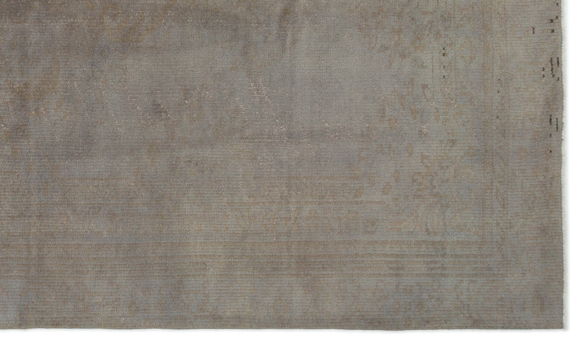 Atina Grey Vintage Wool Handmade Area Rug 5'7" x 9'6"