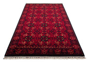 Handmade Viscose Rug - Red Classic Afghan Ya?c?bedir Pattern Carpet | Flatweave Area Rug