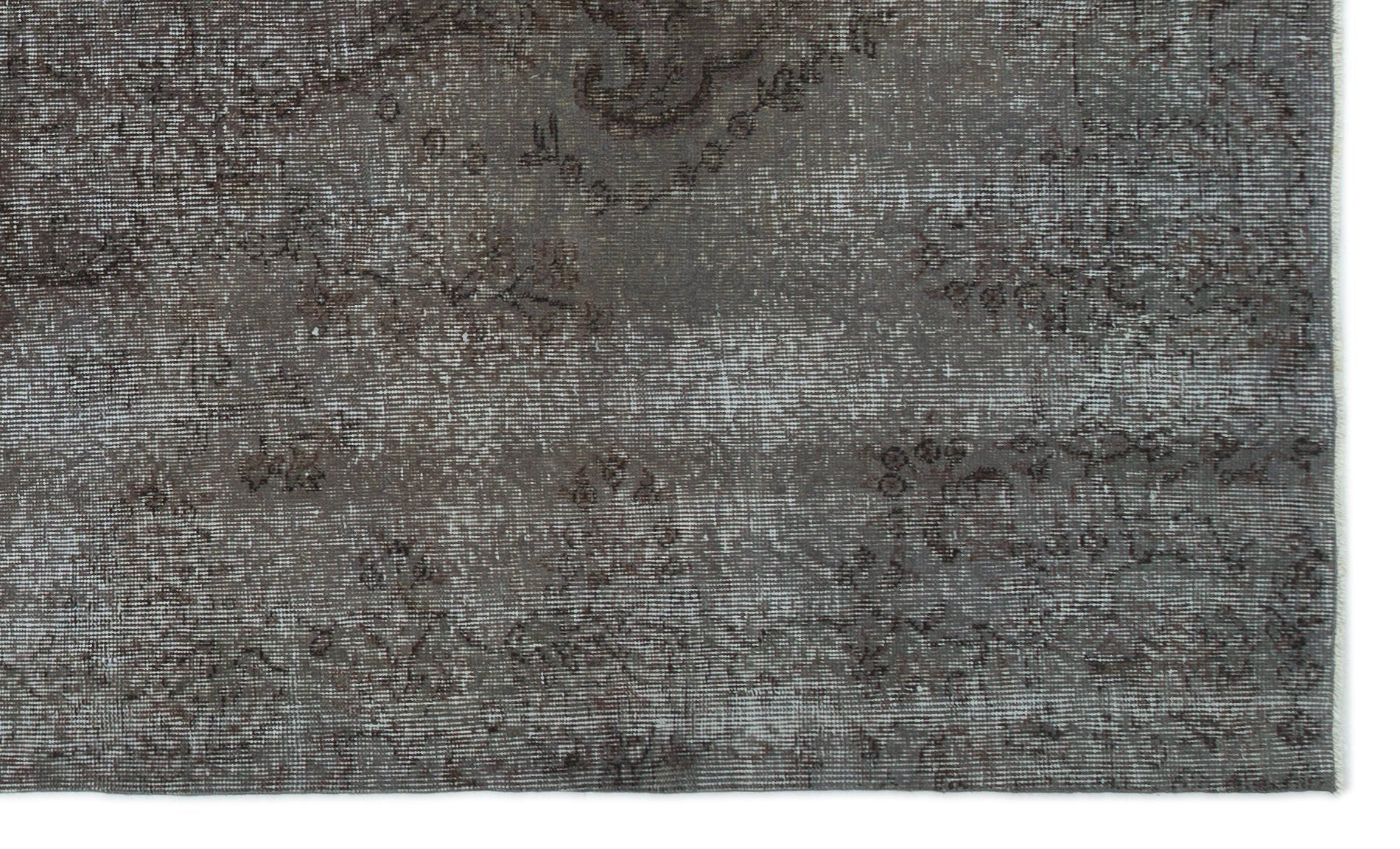 Atina Grey Vintage Wool Handmade Area Rug 5'3" x 8'10"