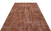 Atina Brown Vintage Wool Handmade Area Rug 5'7" x 10'3"
