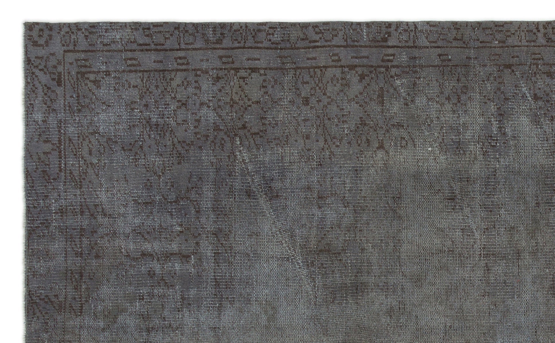 Atina 19925 Grey Vintage Wool Handmade Area Rug 5'7" x 9'1"
