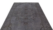 Atina Grey Vintage Wool Handmade Area Rug 6'2" x 9'1"