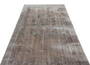 Atina Beige Vintage Wool Handmade Area Rug 4'8" x 8'6"