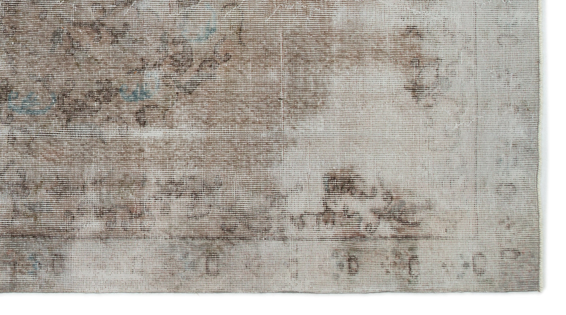 Atina Beige Vintage Wool Handmade Area Rug 4'8" x 8'6"