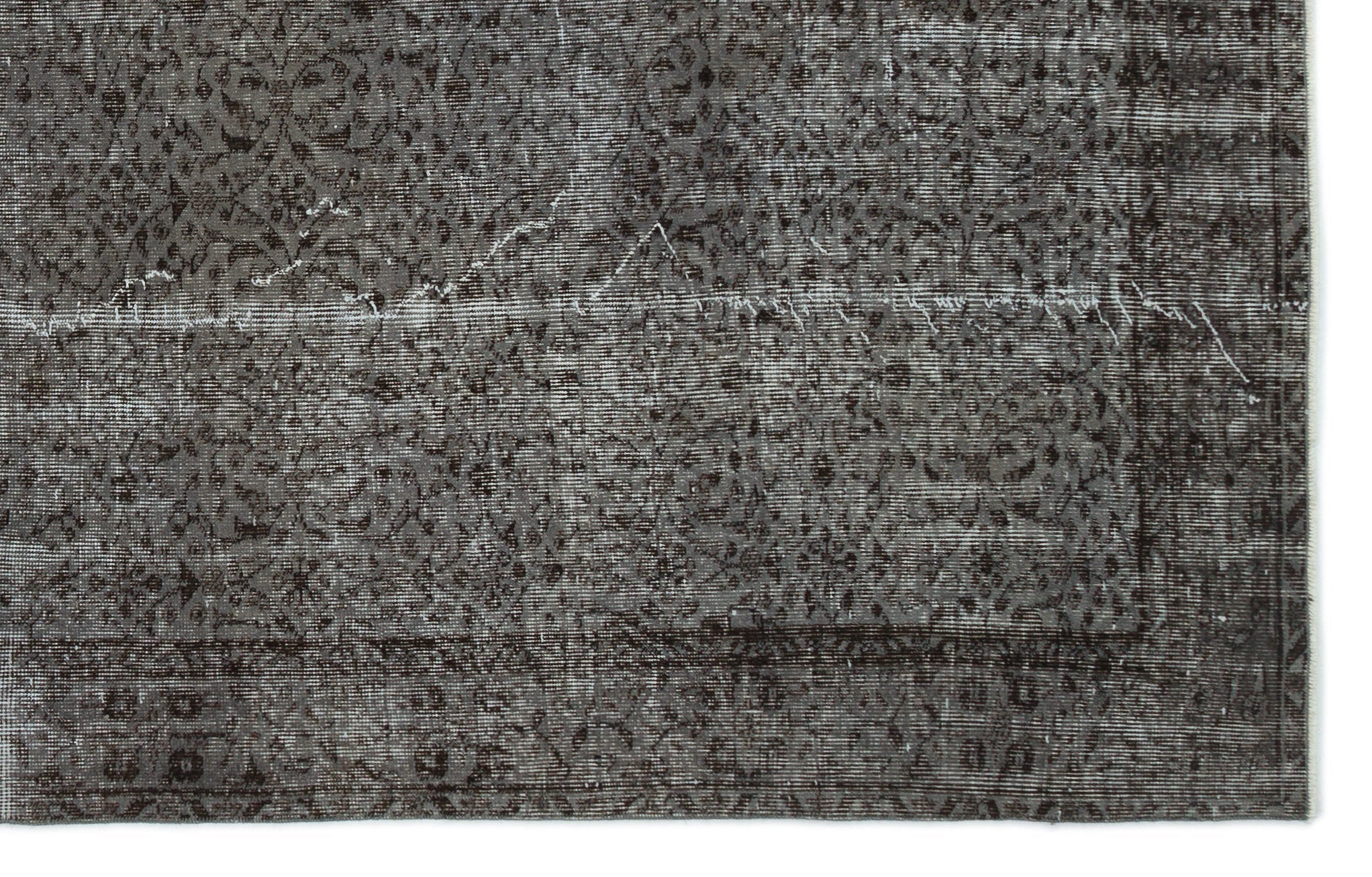 Atina Grey Vintage Wool Handmade Area Rug 5'10" x 9'8"