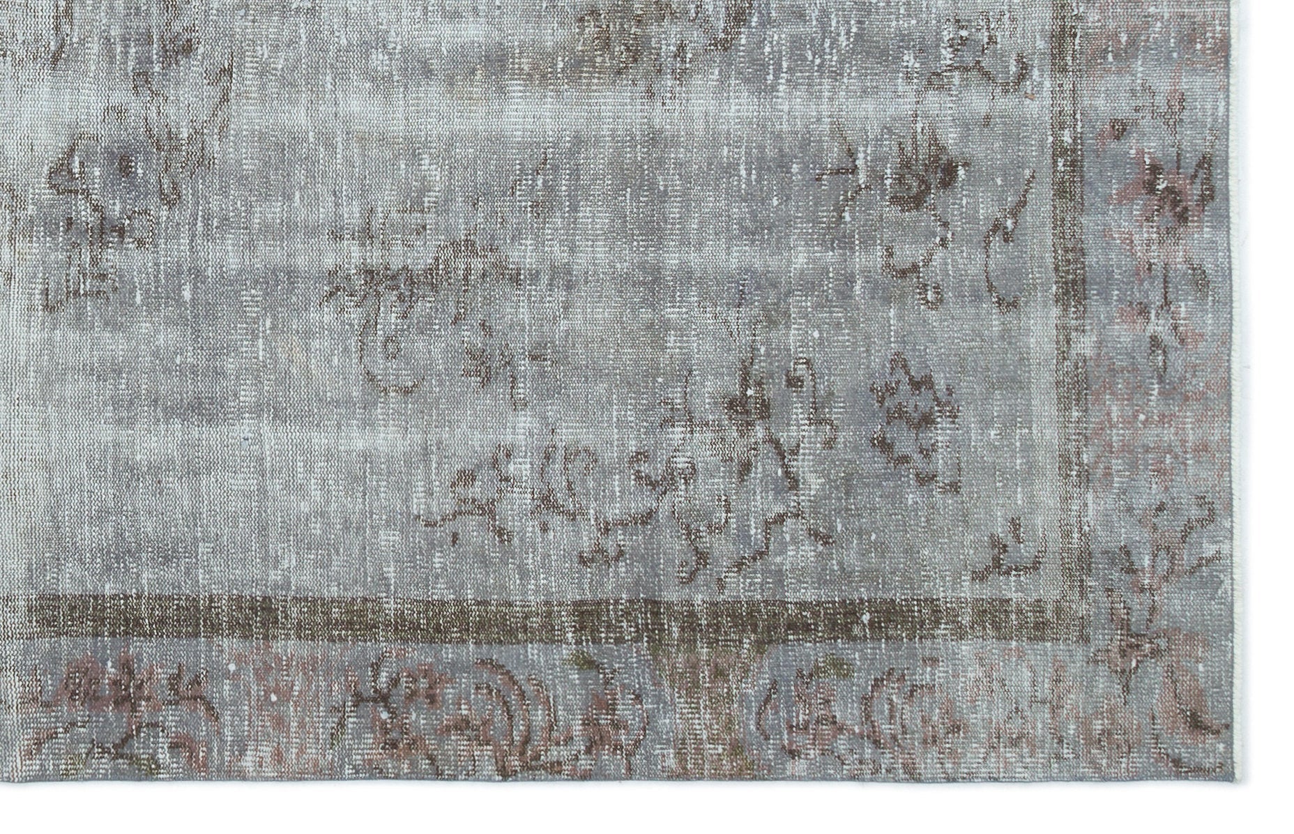 Atina 19991 Grey Vintage Wool Handmade Area Rug 5'1" x 9'2"