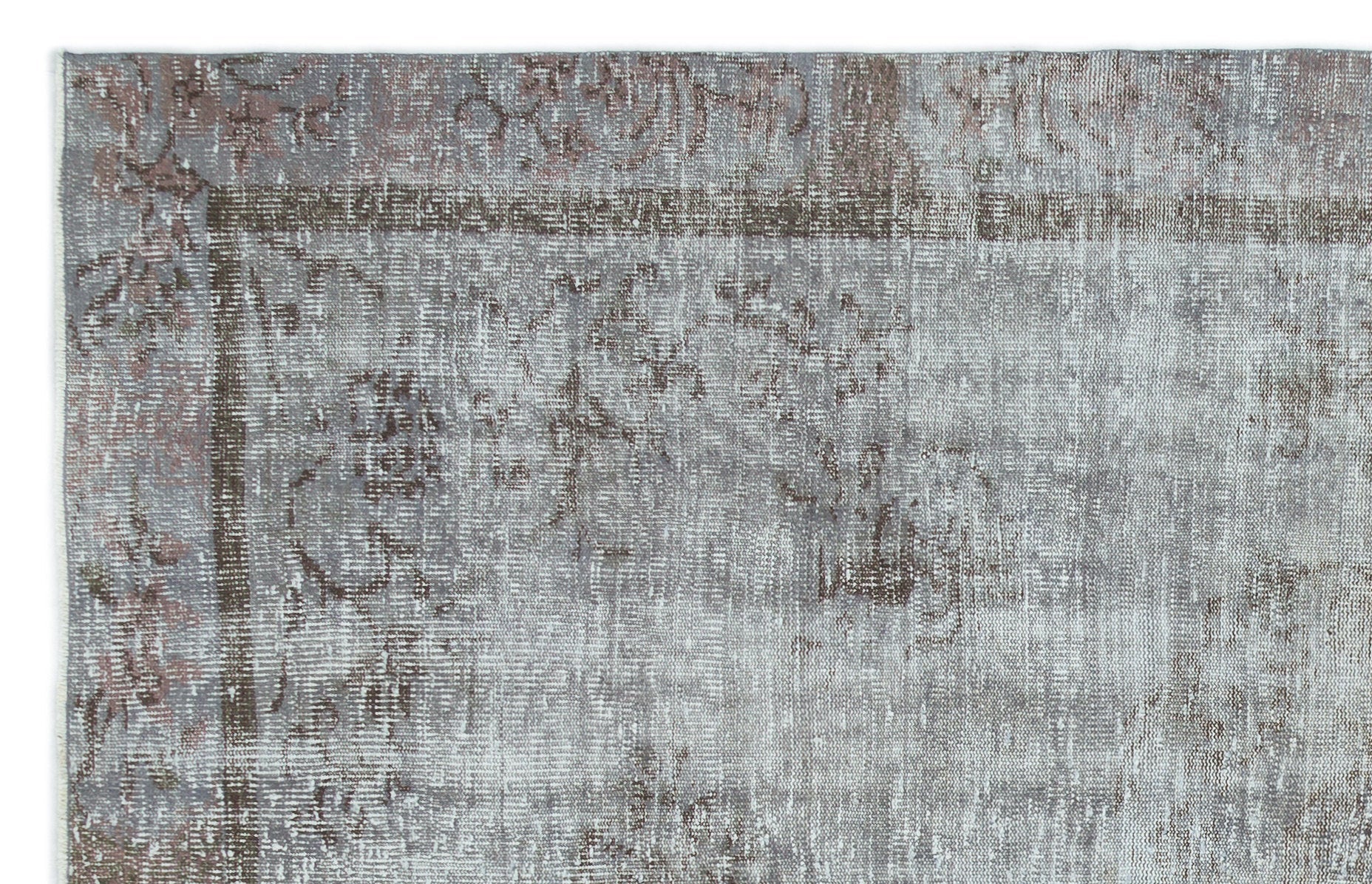Atina 19991 Grey Vintage Wool Handmade Area Rug 5'1" x 9'2"