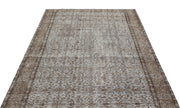 Atina Grey Vintage Wool Handmade Area Rug 5'3" x 8'8"